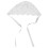 chapéu bebê algodão com renda e estampa floral, branco 1