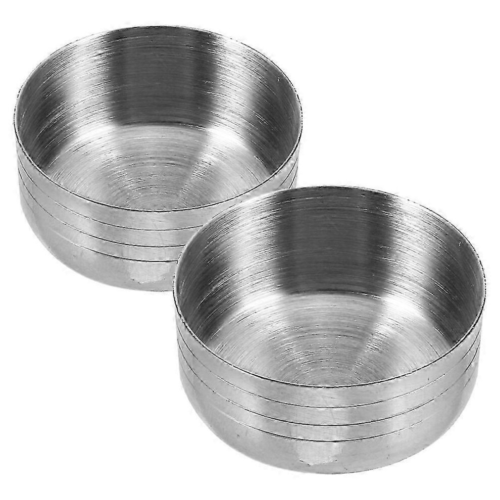 Set of 2 stainless steel cocktail shaker lids