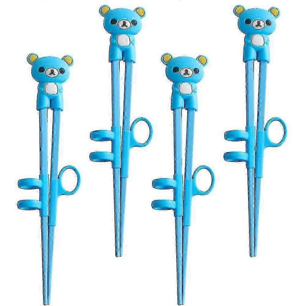 Set of 4 children's chopsticks, learning and training aid