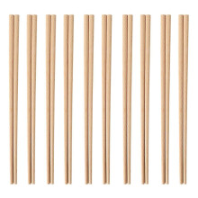 (E) 10 Pairs Natural Wooden Japanese Chinese Chopsticks Non-slip High Temperature Resistant Chopsticks