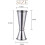 Double-dose cocktail jigger, 30ml/60ml stainless steel measuring cup, for craft drinks 1