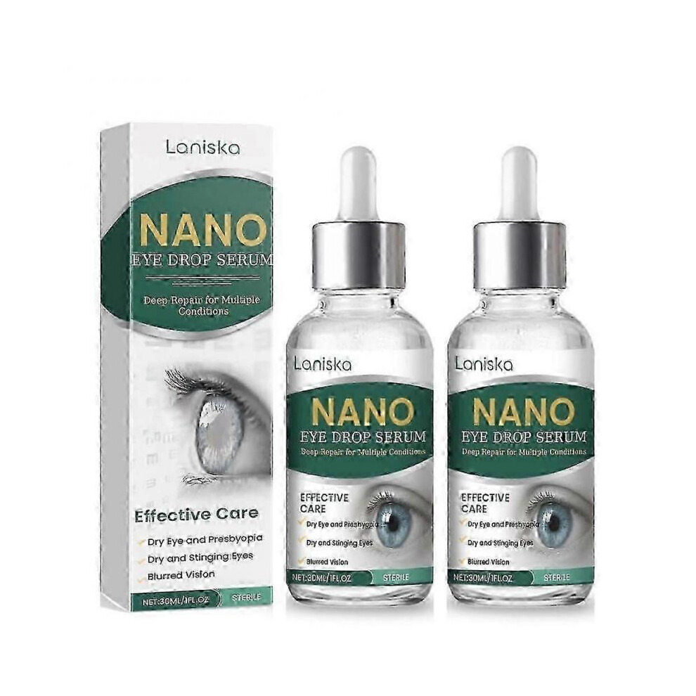 (2pcs)nano eye drops serum for dry eyes and presbyopia, natural lubricant