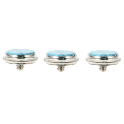 3 uds. accesorios pequeños para instrumentos, botones intercambiables azul