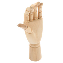 modelo de mano articulada de madera para dibujo y bocetos
