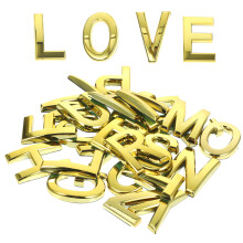 26Pcs Self-Adhesive Golden ABS Letter Signs for House Door and Mailbox