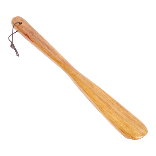 extractor de sapatos em madeira com cabo longo de 32 cm 2