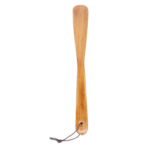 extractor de sapatos em madeira com cabo longo de 32 cm