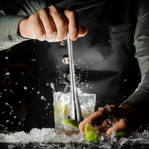 Muddler De Aço Inoxidável Para Coquetéis Mojitos Margaritas 2