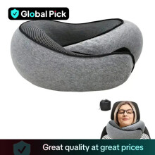 (Grey, one-size) Travel Neck Pillow, Breathable Comfortable Memory Foam Neck Pillow, Travel Nap Pillow with Storage Bag, Supportive Memory Foam, Machine