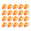 20Pcs Chicken Waterer Automatic Orange Premium Material Poultry Feeder 6
