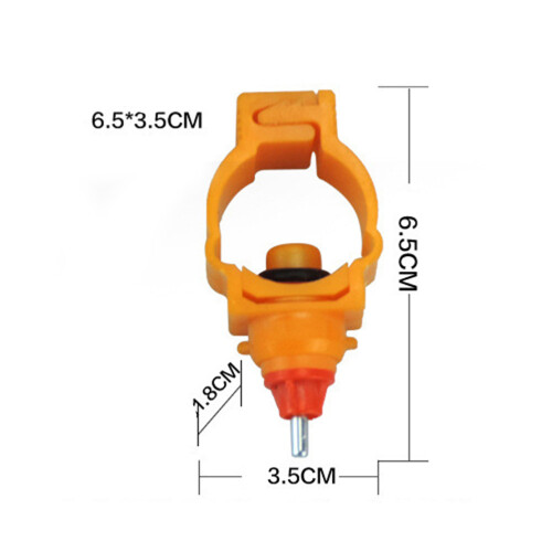 20Pcs Chicken Waterer Automatic Orange Premium Material Poultry Feeder 2