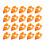 20Pcs Chicken Waterer Automatic Orange Premium Material Poultry Feeder 1