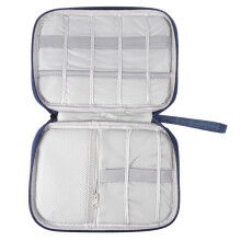 torba na kable usb, słuchawki, powerbanki – etui granatowe