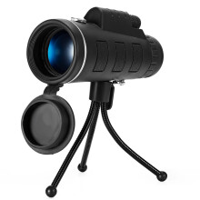 telescópio monocular 40x60 viagem caça ar livre visão noturna preto