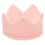 boné de inverno em malha para bebê e criança com faixa e coroa rosa 4
