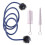 1Conjunto Kit De Limpeza Para Trompete Com 3 Escovas Flexíveis Azul 2
