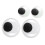 conjunto com 4 olhos móveis ecológicos pretos e brancos (cores sortidas) 4