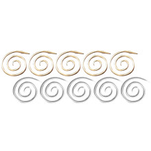 10 agulhas tricô liga metálica circulares espirais para crochê e malha