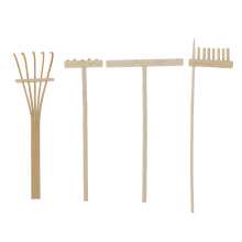 4 rastelos para jardim zen, mesa de areia e mini ferramentas