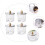 4 unidades taça cristal para unhas com recipiente líquido e pó acrílico 6
