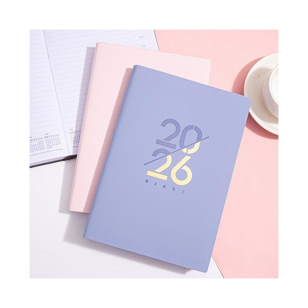 (Black A, 1 Count) 2026 Yearly Planner Notebook, 1 Count A5 Weekly & Monthly Planner English Inner Page Calendar Notebook, Stationery & Supplies for H-image-OPC-PKJHNDF-NEW