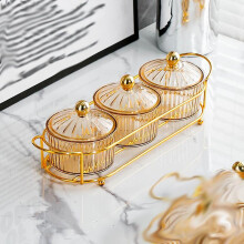 (Champagne, one-size) Snack Serving Box, 1 Set Luxury Transparent Candy Box, Snack Boxes, Candy Container, Snack Serving Tray for Home Party Decoration, Festival