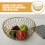 Gouden Draadmand Van Ijzer Elegant Voor Fruit En Snacks Thuis 9