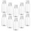 10 garrafas plásticas transparentes de 350 ml para leite e bebidas 11