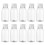 10 garrafas plásticas transparentes de 350 ml para leite e bebidas 1