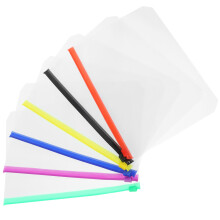 12 bolsas com zíper para classificador, arquivo, álbum scrapbooking A5