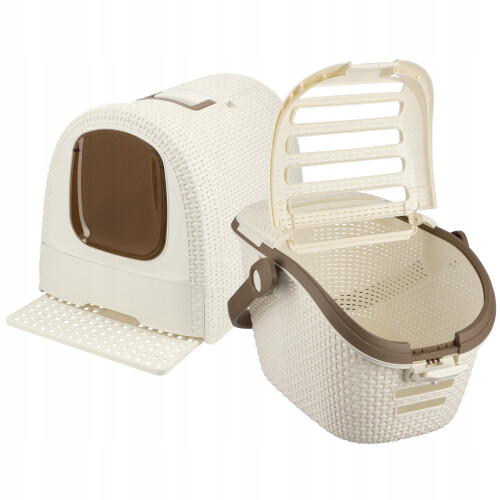 CURVER Set aus Katzentoilette + Katzentragecreme