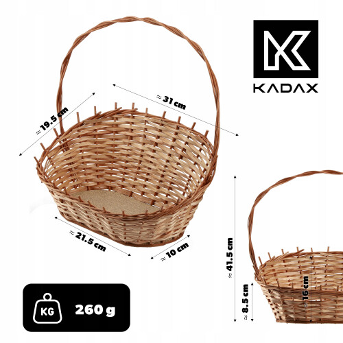 KADAX Geschenkkorb Weidenkorb klein 2