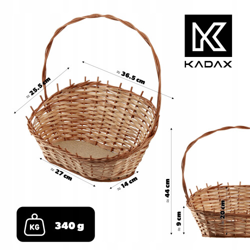 KADAX Geschenkkorb Weidenkorb Medium 1