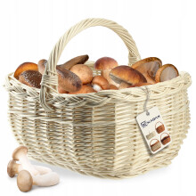 KADAX Weidenkorb, Pilzkorb, Einkaufskorb, Picknick, Obst, Weide, weiß, groß