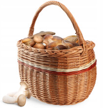 KADAX Weidenkorb, Pilzkorb, Einkaufskorb, Picknick, Obst, Korbweide, groß, umweltfreundlich