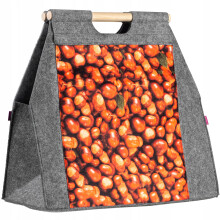 KADAX Utility-Tasche für Brennholz, Kastanienmuster
