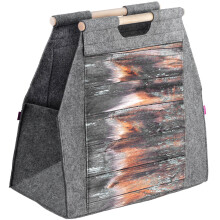 KADAX Utility-Tasche für Brennholz, Havanna-Muster