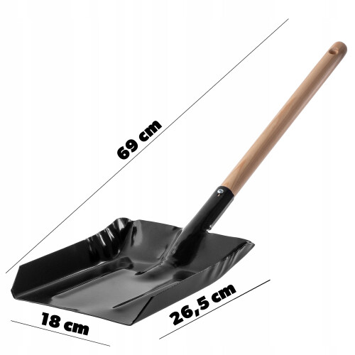 KADAX Ascheschaufel für einen Kohleofen, Metall 2