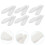 150 fundas desechables para dedos, protector transpirable (blanco) 3