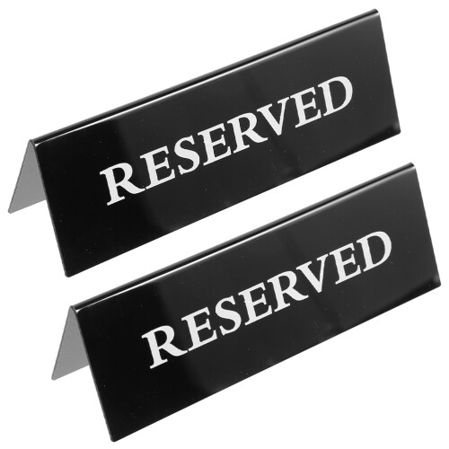 2 unidades señal reutilizable forma v, decorativa para mesa reservada