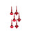 Glass Drop Ornament (Set of 6) 1