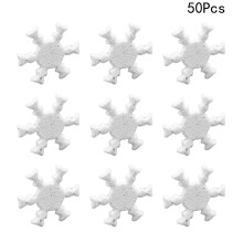 50 Pezzi Fermacarte A Fiocco Di Neve In Metallo Per Scrapbooking