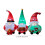 Living And Home Christmas Inflatable Gnome Trio with LED Lights 6