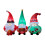 Living And Home Christmas Inflatable Gnome Trio with LED Lights 4