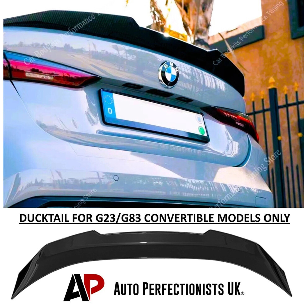 For Bmw 4 Series Convertible G23 G83 Psm Spoiler Black 5061072669637