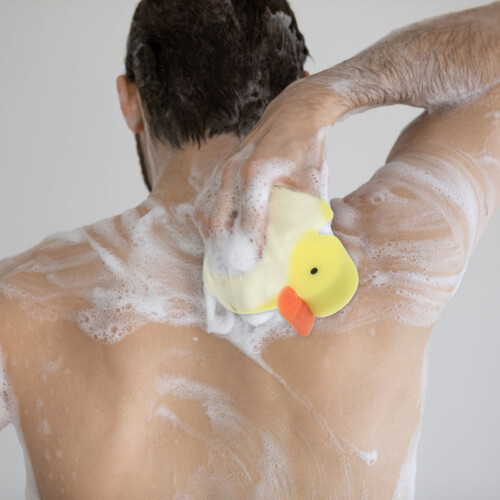 4 pezzi spugna anatroccolo bambini, morbide per doccia e bagno 2