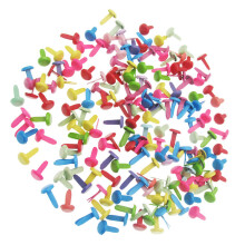 100 unid. grampos redondos multicoloridos para artesanato infantil