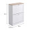 Living And Home Wooden 2 Drawer Flip Down Shoe Cabinet 7
