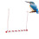 Vogelfutterstation zum Aufhängen, langes Rohr, 9