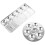 2Stk Aluminium Malpalette Wiederverwendbar Silber Leicht Und Robust 4